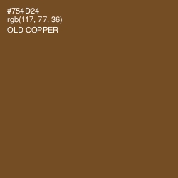 #754D24 - Old Copper Color Image